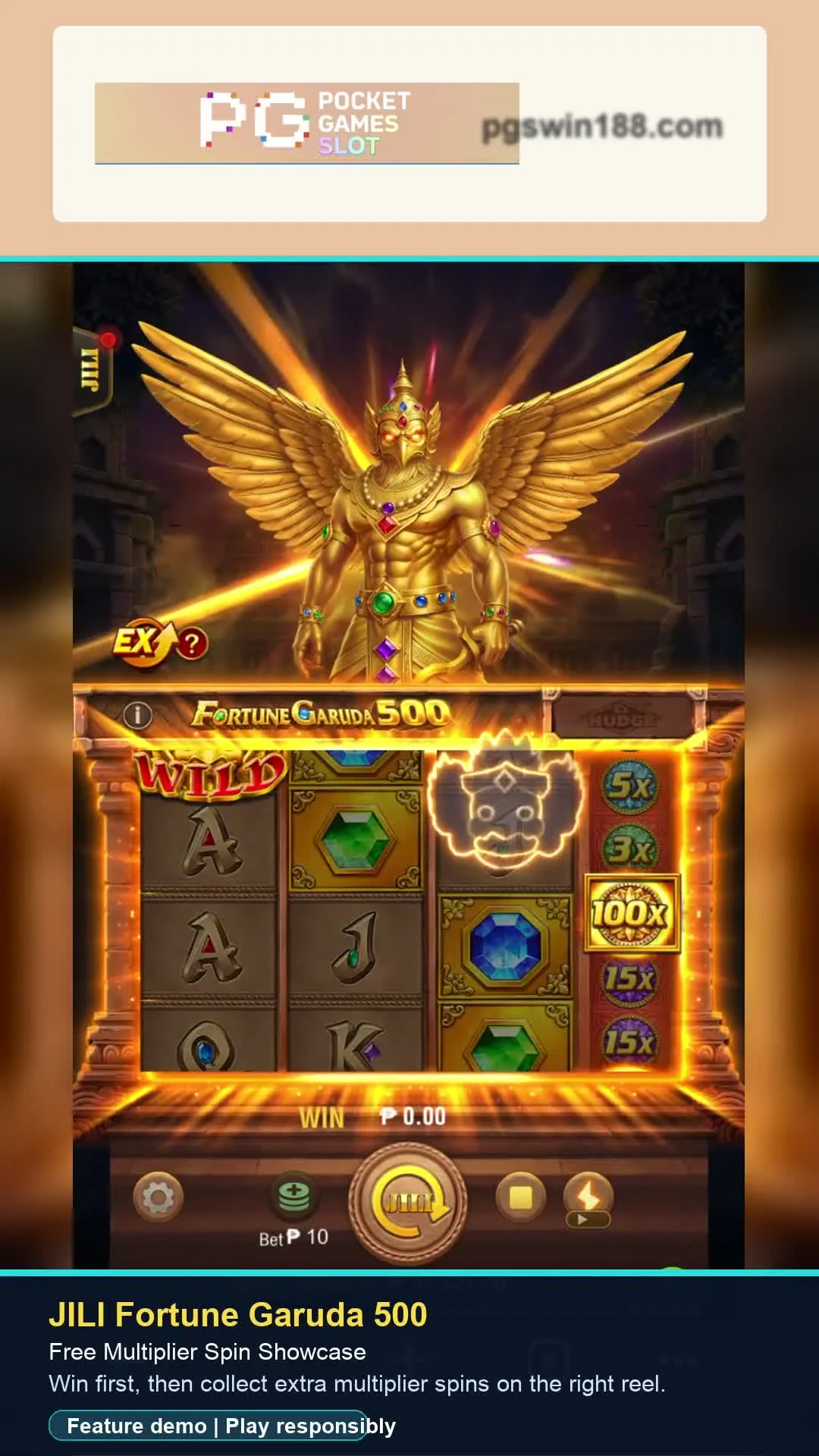 Fortune Garuda 500 Free Multiplier Spin guide cover